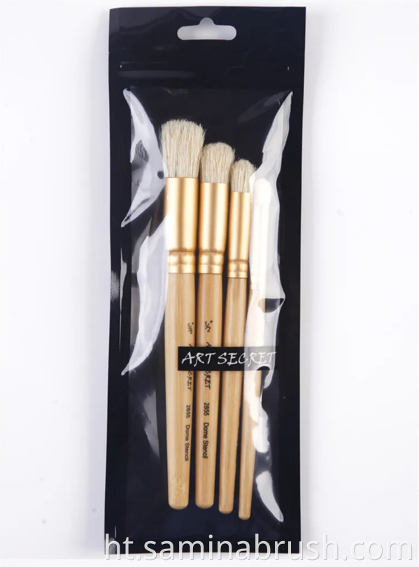Stentil bwòs mete Stentil Brush Set